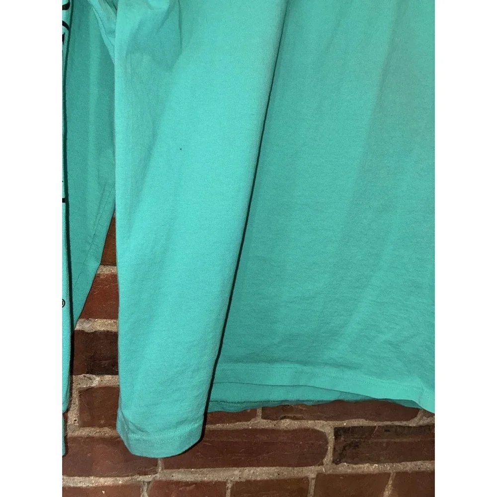 Simply Southern Teal Long Sleeve Graphic Tee‎ Turtle Logo